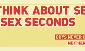 Guys think about sex every sex seconds