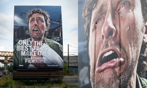 Crying billboard