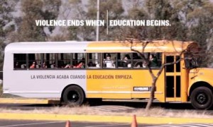Violence ends when education begins