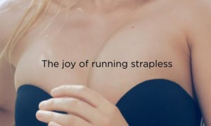 The joy of running strapless